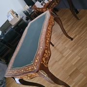 Handmade Baroque-style desk with 3 drawers - St. Petersburg office furniture