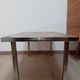 Vintage coffee table metal chrome annes 70 painted ceramic sign vallauris la grange