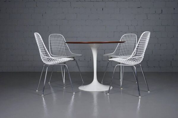 Table de salle à manger tulipe en palissandre par Eero Saarinen pour Knoll Int.