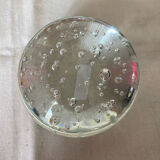 Bubble glass paperweight