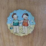 Chaise haute ancienne bébé vintage années 40