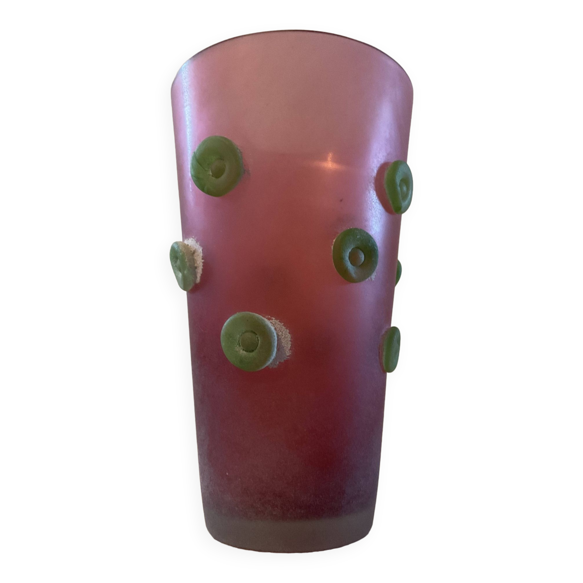 Large vintage “Scavo” vase in Murano glass