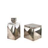 Coffret flacon de parfum et poudrier Art Déco, France 1930