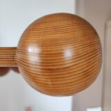 1970s solid pine coat rack