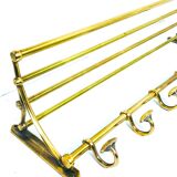 Vintage brass coat rack