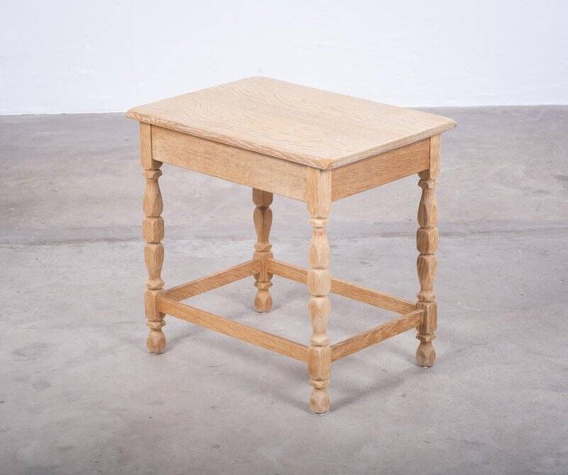 Oak Side Table by Henning Kjærnulf, Denmark, 1960s