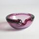 Murano glass purple bullicante trinket bowl, 1960s