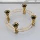 Vintage Scandinavian brass candle holder 1970
