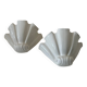 Pair of porcelain wall lamps France 1970
