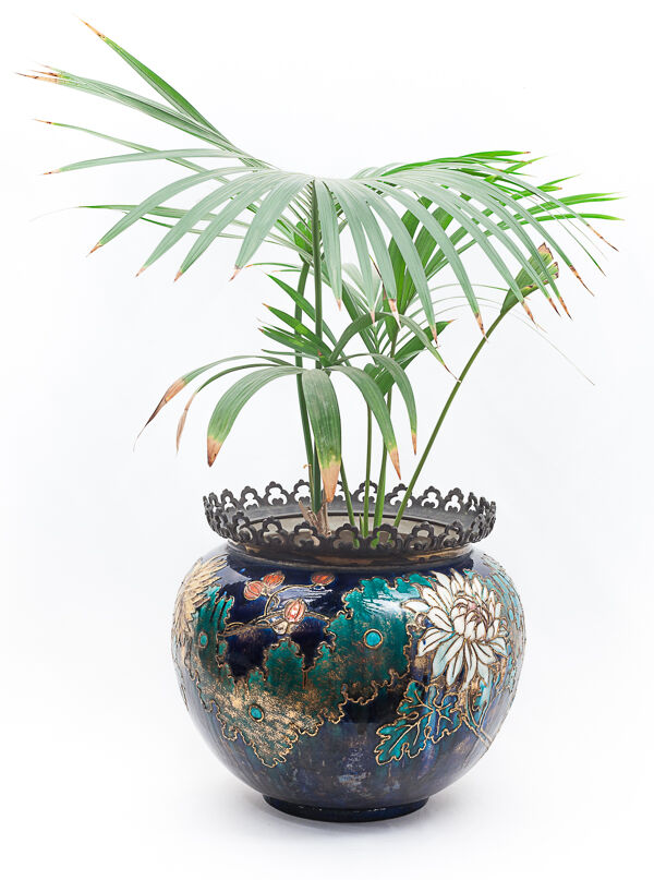 Cache-pot en faïence