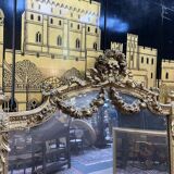 Louis XVI style mirror in gilded wood