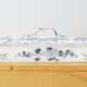 Comb holder or old Sarreguemines pen holder in earthenware, Bertha model