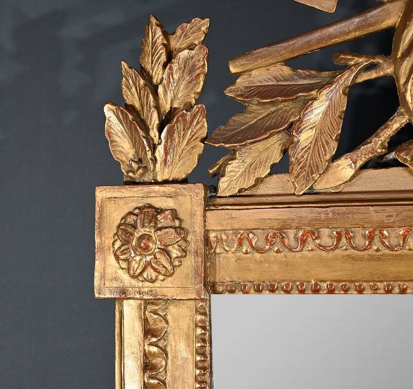 Important gilded wooden mirror, Louis XV period – 1768