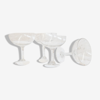 Set of 4 mouth-blown cups