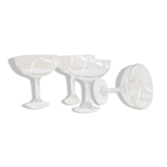 Set of 4 mouth-blown cups