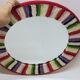 Miroir Rond Mural Cadre Crochet Tricot Bohême