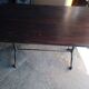 110cm bistro table with solid wood top