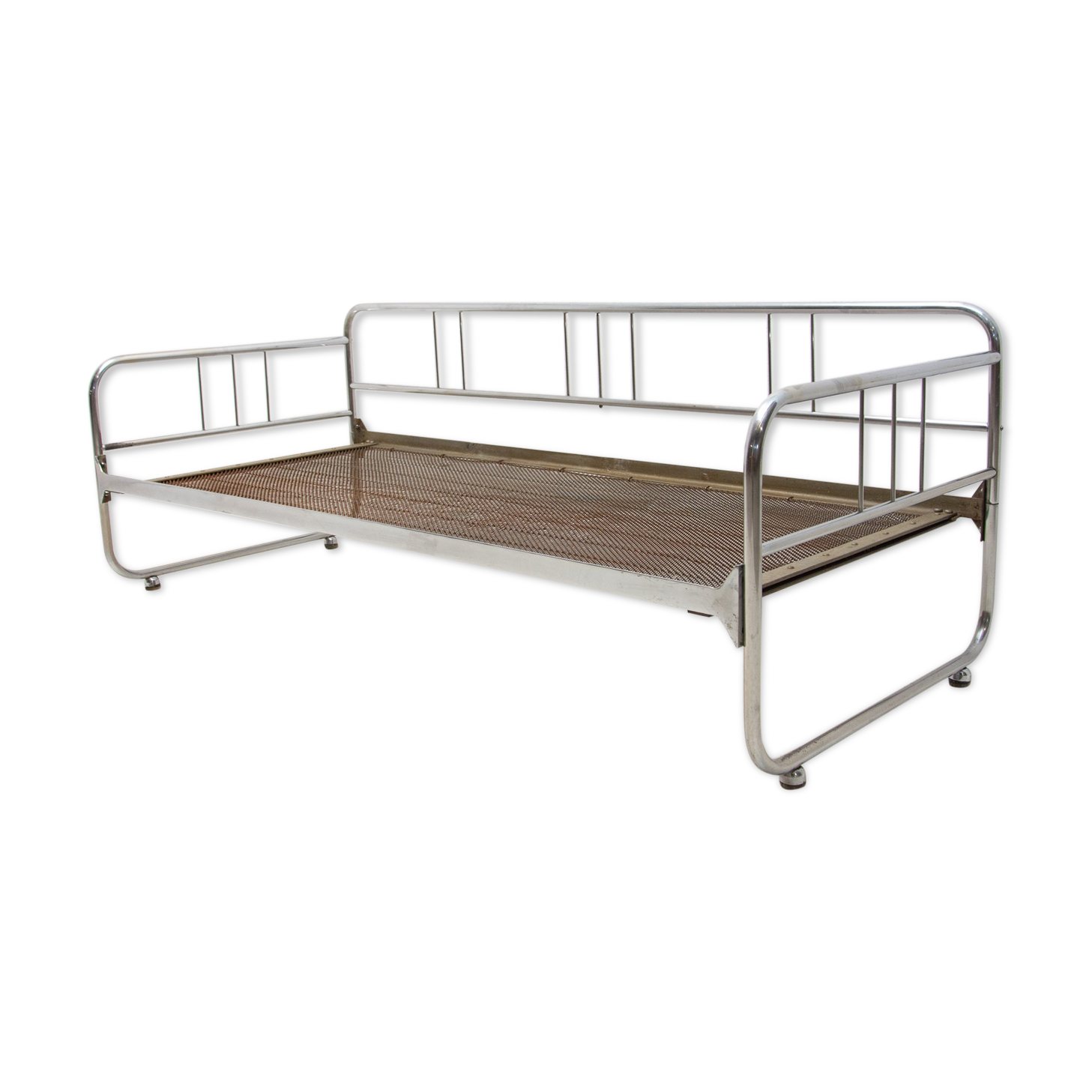 Canapé Bauhaus en acier tubulaire, années 1930, bohême
