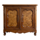 Bar cabinet and screen support in Bressan style made of solid wood.