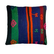 Housse de coussin en kilim turc vintage 40x40cm