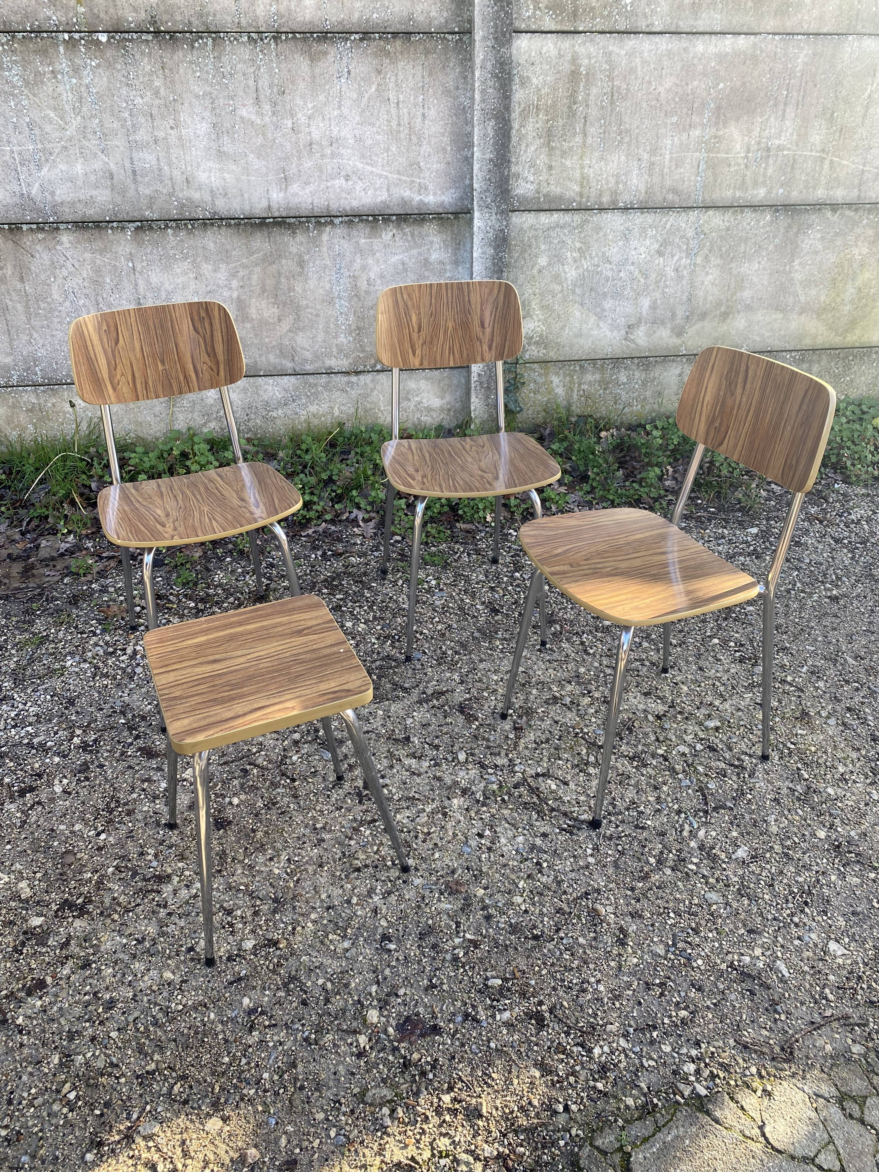 Formica chairs with stool