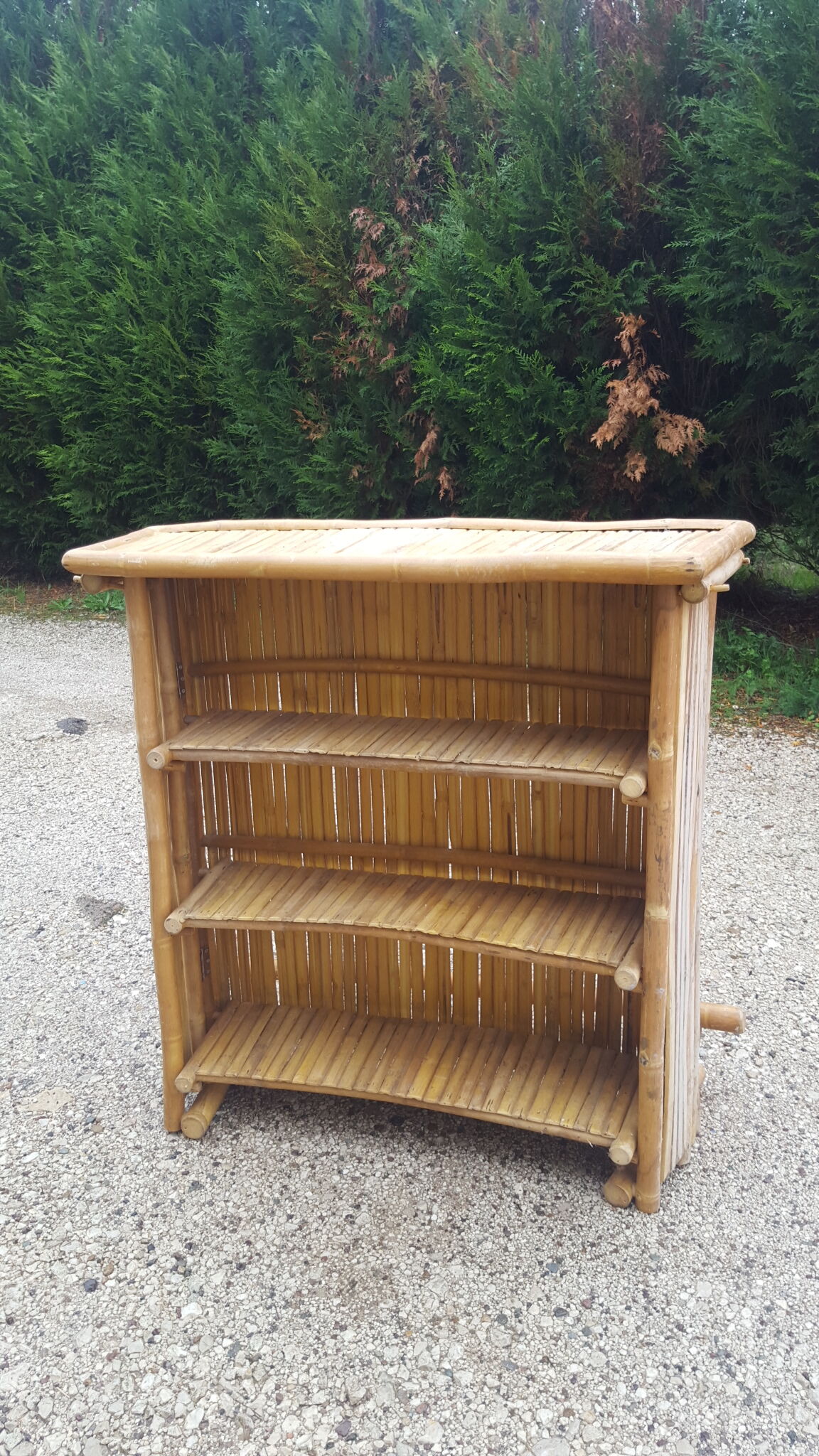 Vintage bamboo bar