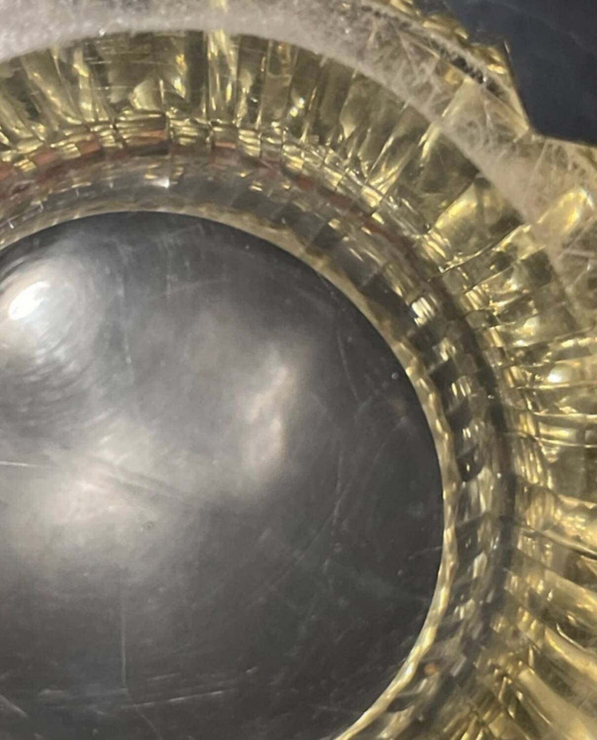 Daum Art Deco crystal vase