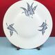 Large round dish decorated with ferns, marot limoges 41 cm