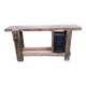 Old solid oak carpenter's workbench