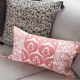Housse de coussin etnik blanc gris - 50 x 50