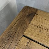 Genuine farmhouse table in renovated solid oak
