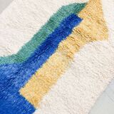 Beni Ouarain Moroccan Berber rug with colorful patterns 1.97x1.28m