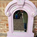 Mirror with wooden frame
