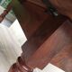 Large table round in rabats in vintage massive oak