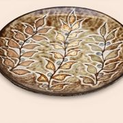 Wall plaque in ceramic by Robert Pérot, Atelier du Vieux Moulin, Vallauris.