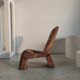 Fauteuil en teck massif recyclé