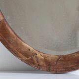 Old mirror beveled oval