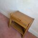 Pair of bedside tables in solid elm attributed to SIMAT, years