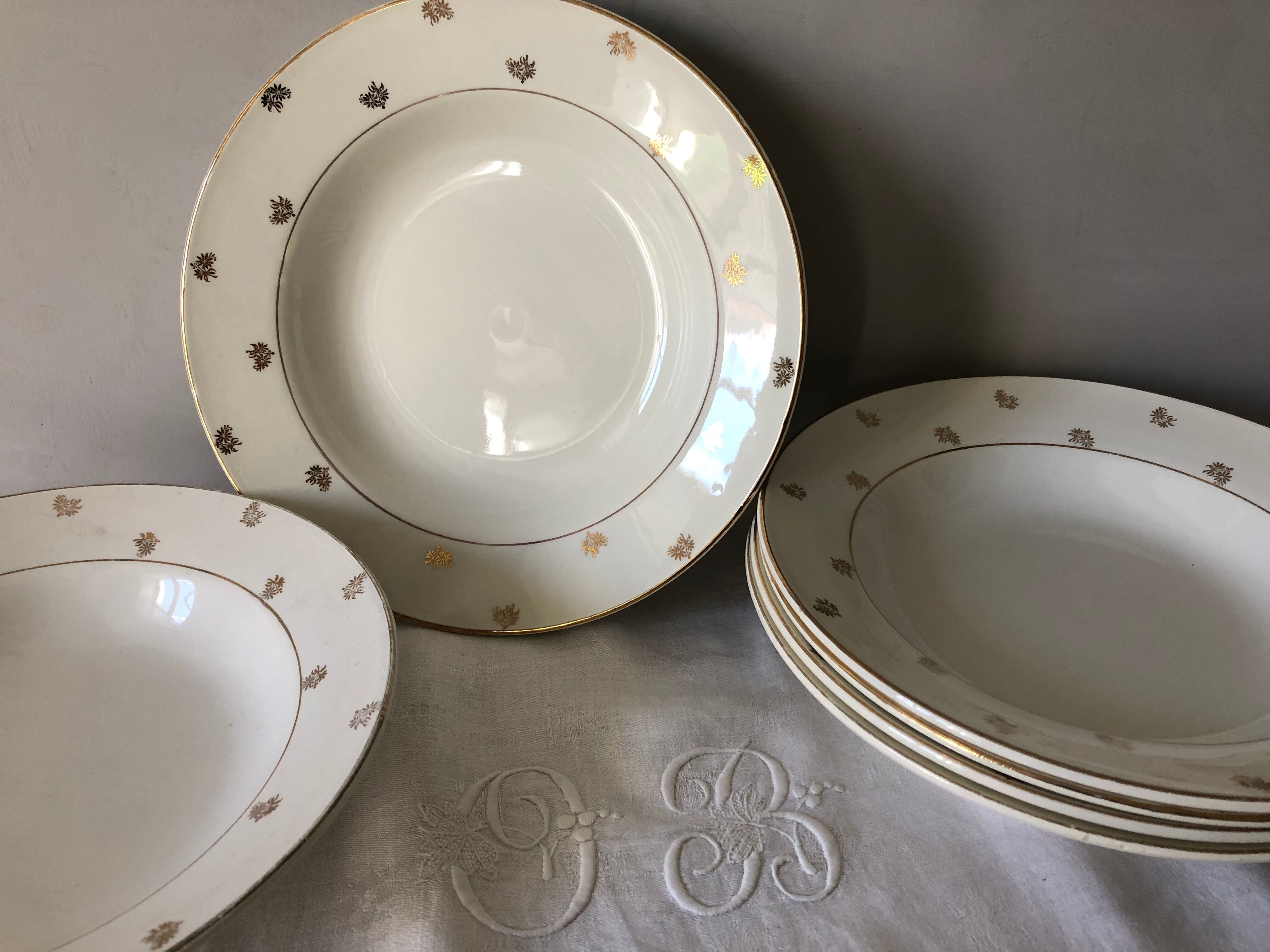 6 Digoin hollow plates - Nico Service