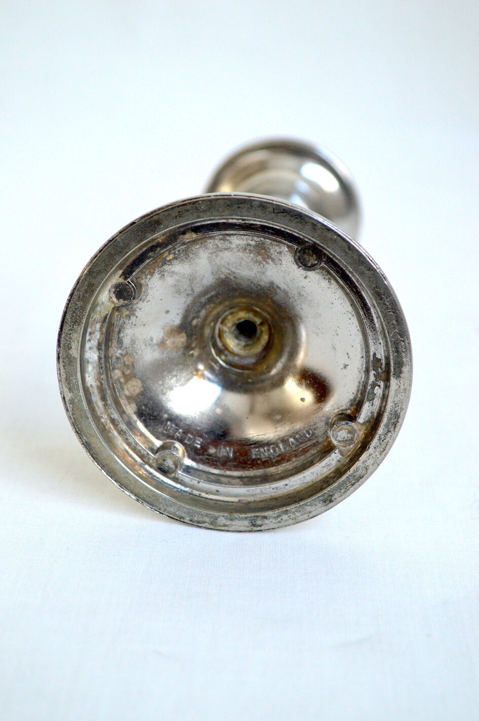 Silver candle holder