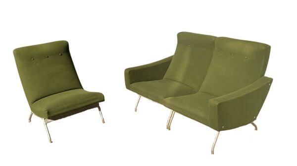 3 fauteuils signés Gilbert Steiner,