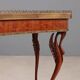 Small antique coffee table made of fruitwood and rosewood, 20th century.