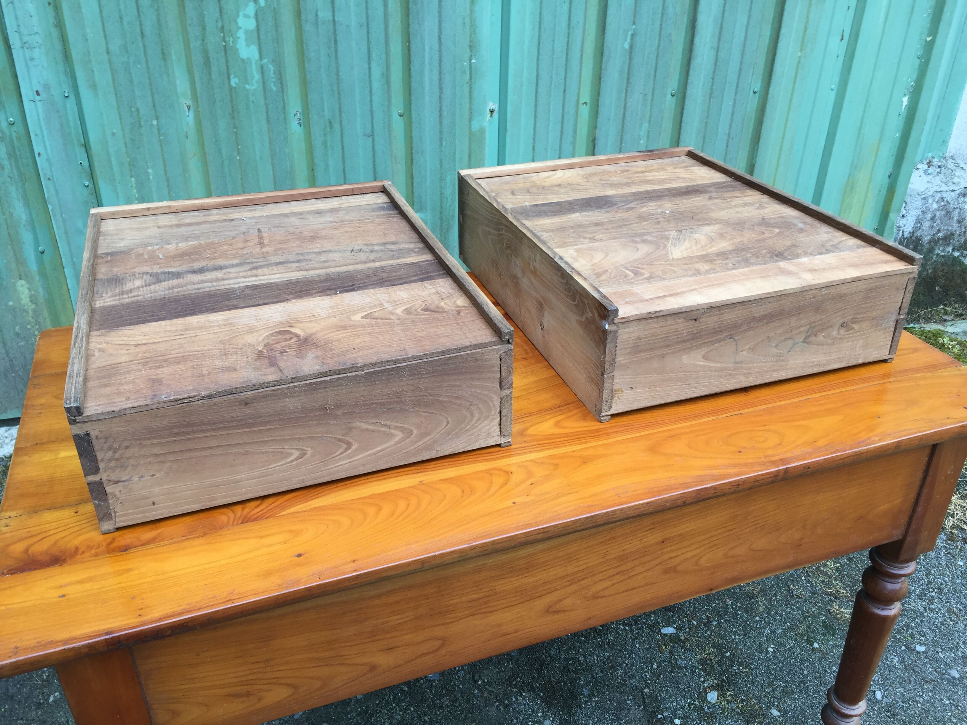 Louis Philippe style farmhouse table in solid cherrywood