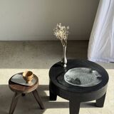 Large fish plate transparent glass Arcoroc vintage L38.5