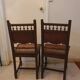Lot de 2 chaises bois massif tête de lion