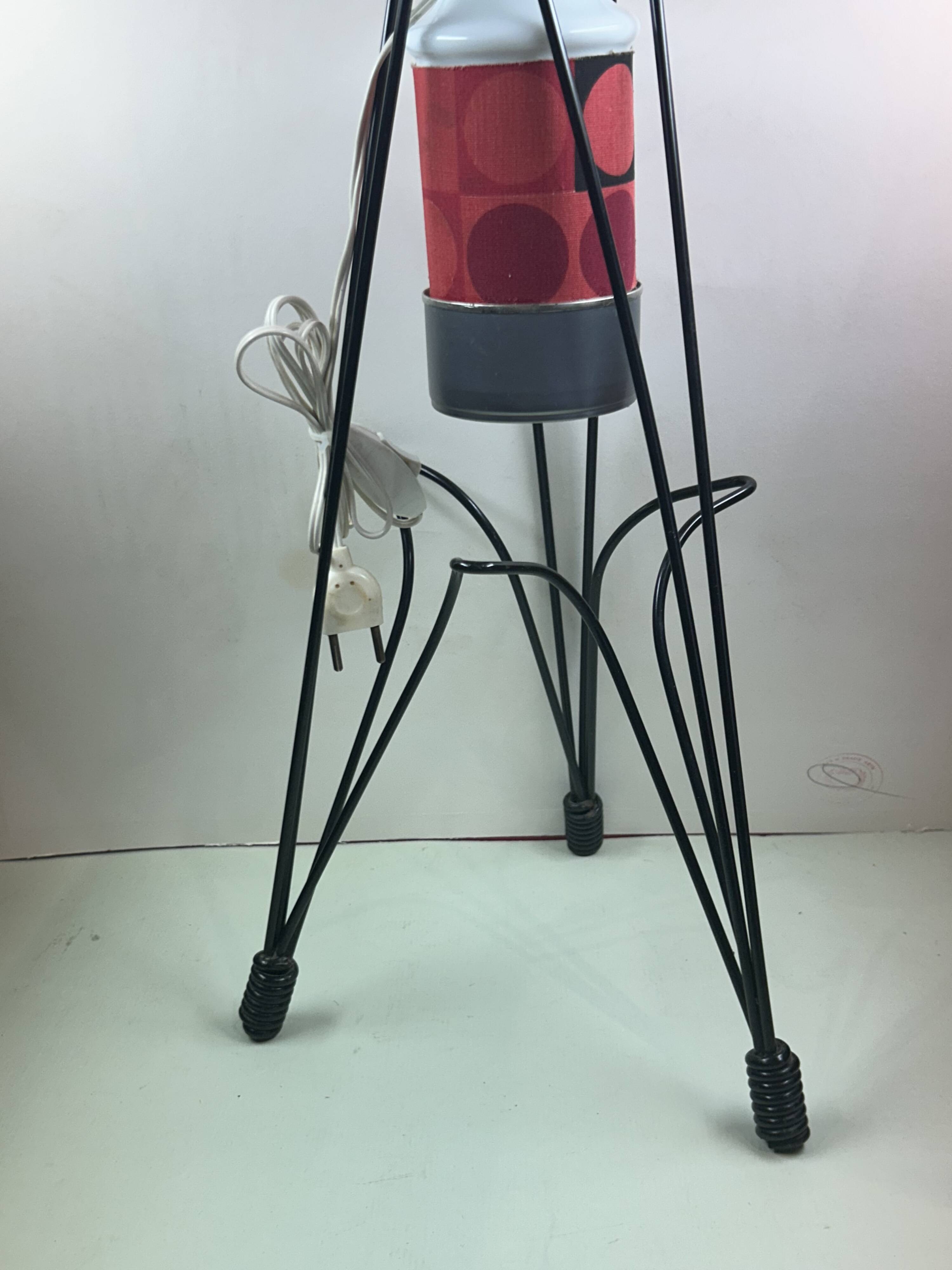 Rare tripod reading lamp Eiffel vintage design 50s/60s