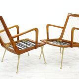 Fauteuils Boomerang par Hans Mitzlaff pour Eugen Schmidt, Allemagne, années 1950