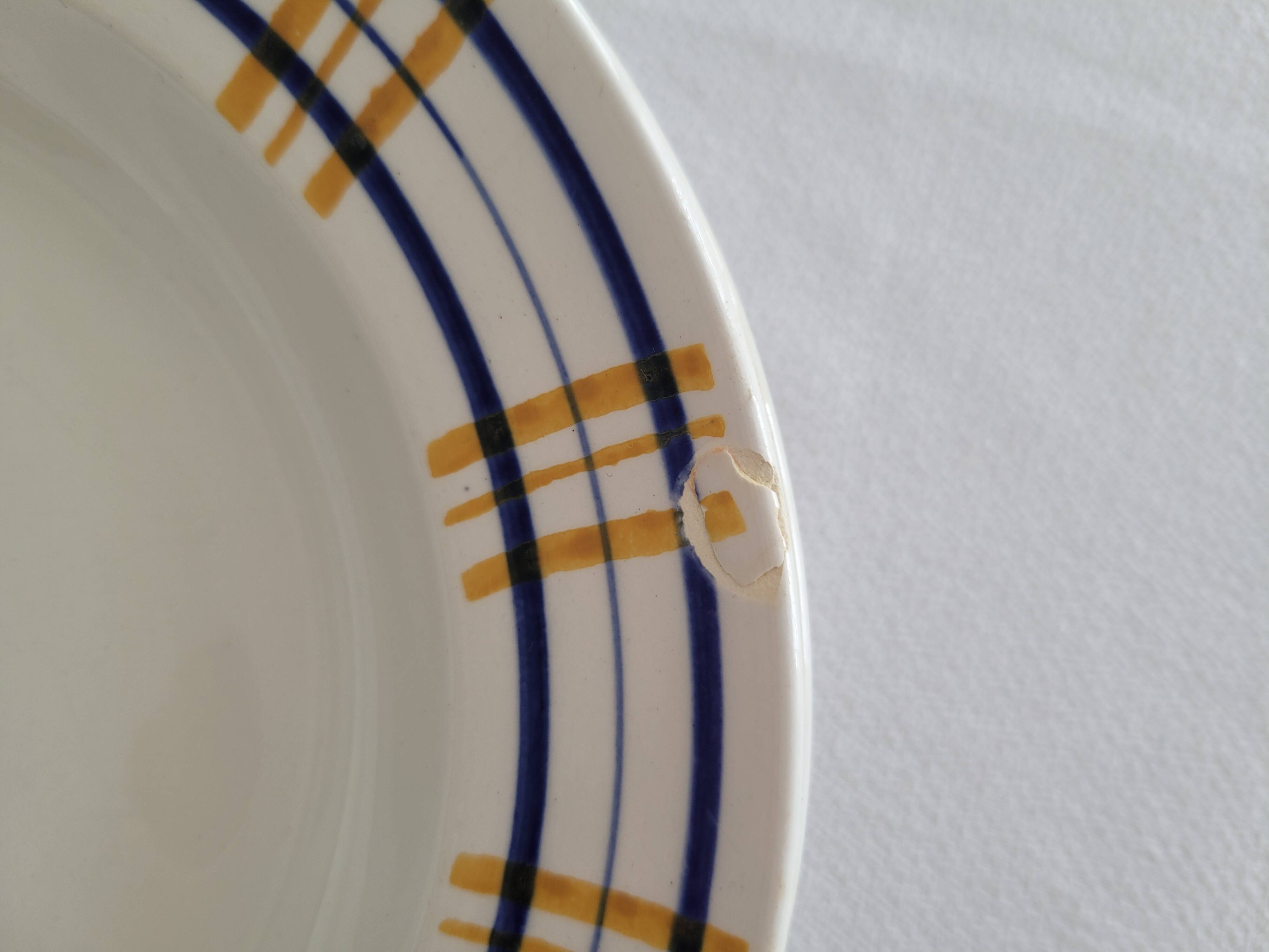 4 deep plates Poitou model from Sarreguemines