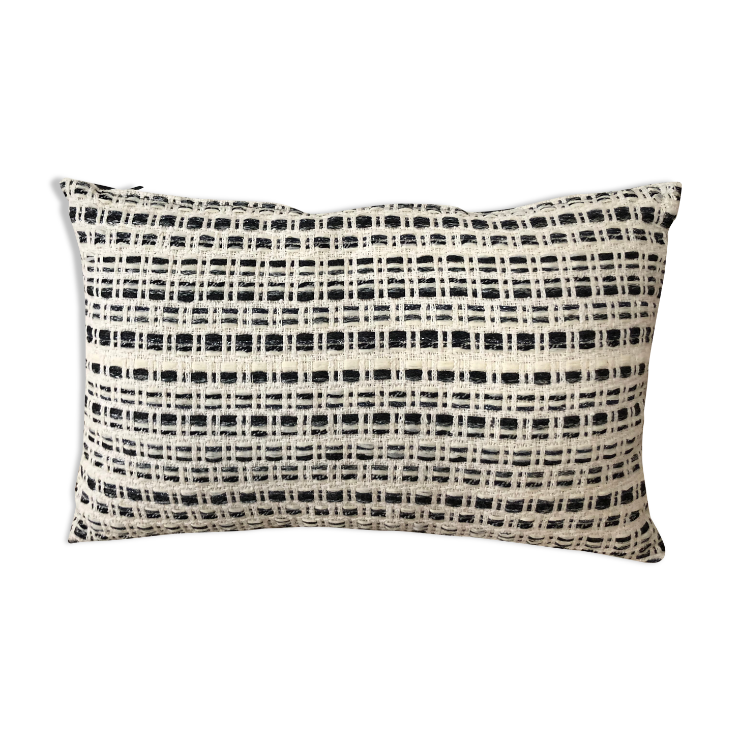 Black tweed cushion