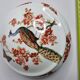 Porcelain candy with peacock decoration, 18 cm
